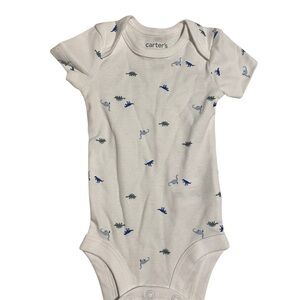 Carter's Cream Dinosaur Print Baby Onesie